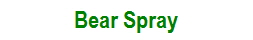 Bear Spray